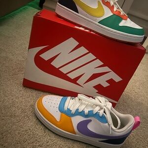 Nike Vibrant Multicolor Low-Top Sneakers crayon colors